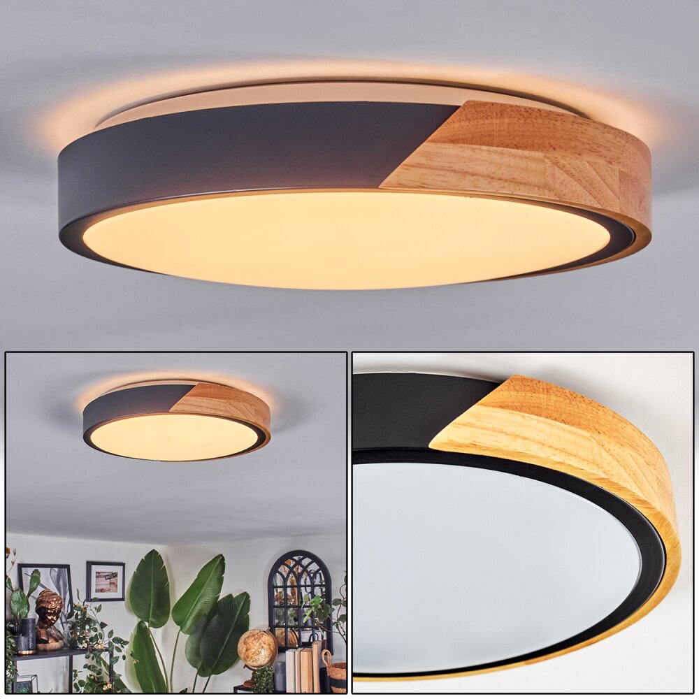 hofstein Cadaixo LED Ceiling Light Panel Warm White 29cm