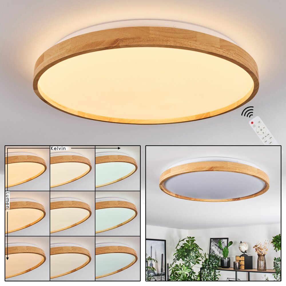 Hofstein Sofo LED Ceiling Light Adjustable White Remote Control